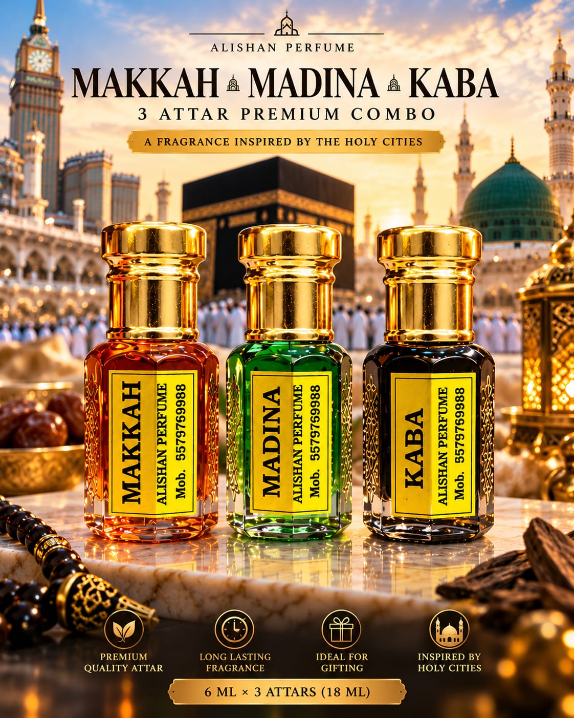 6 ML 3 ATTAR COMBO SET